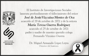 El IIS UNAM lamenta profundamente el fallecimiento del señor José de