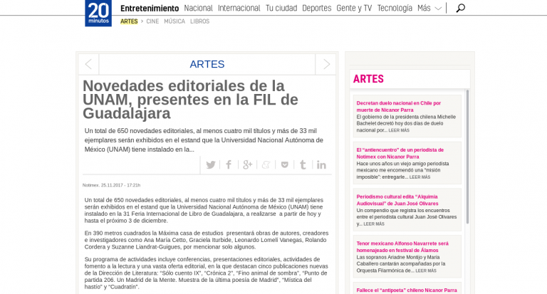 Lee más sobre el artículo Novedades editoriales de la UNAM, presentes en la FIL de Guadalajara