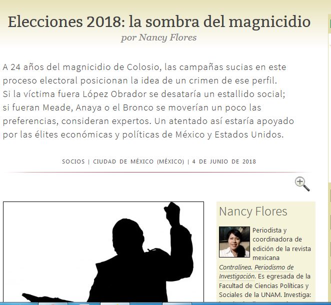 Lee más sobre el artículo Elecciones 2018: la sombra del magnicidio