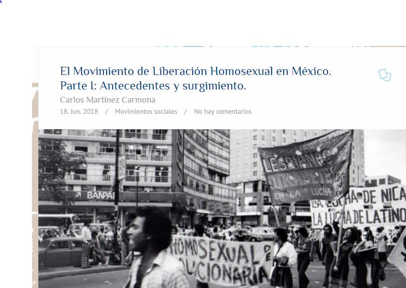 Lee más sobre el artículo El Movimiento de Liberación Homosexual en México