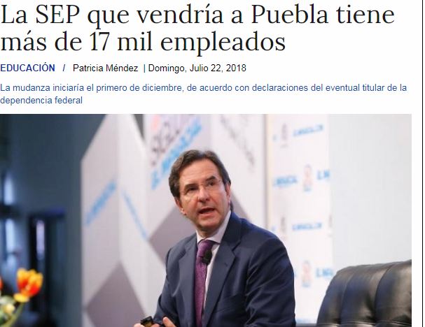 Lee más sobre el artículo La SEP que vendría a Puebla tiene más de 17 mil empleados