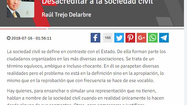 Lee más sobre el artículo Desacreditar a la sociedad civil