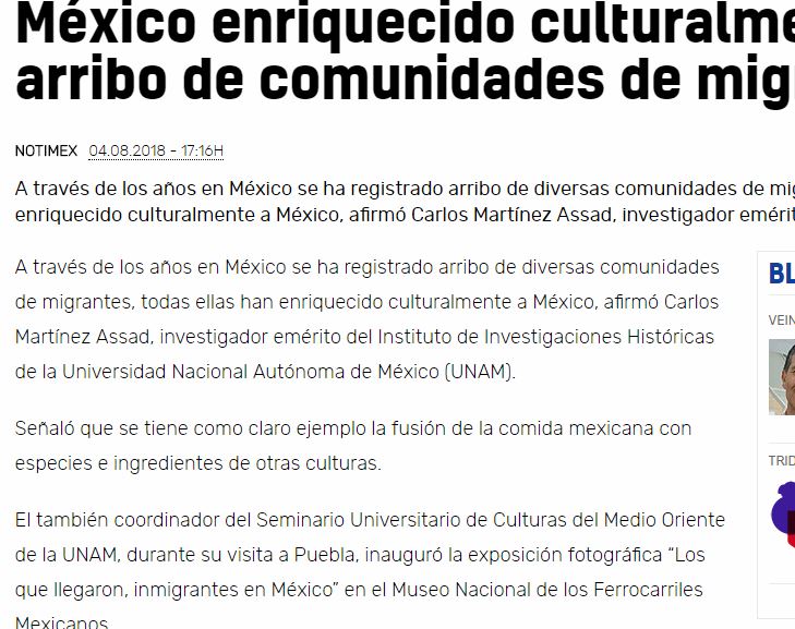 Lee más sobre el artículo México enriquecido culturalmente con arribo de comunidades de migrantes