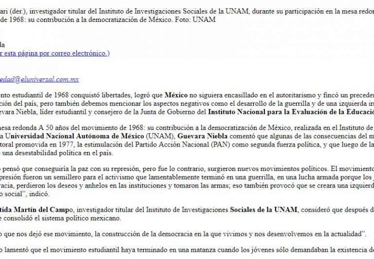 Lee más sobre el artículo “Represión en 68 fue semillero de activismo”