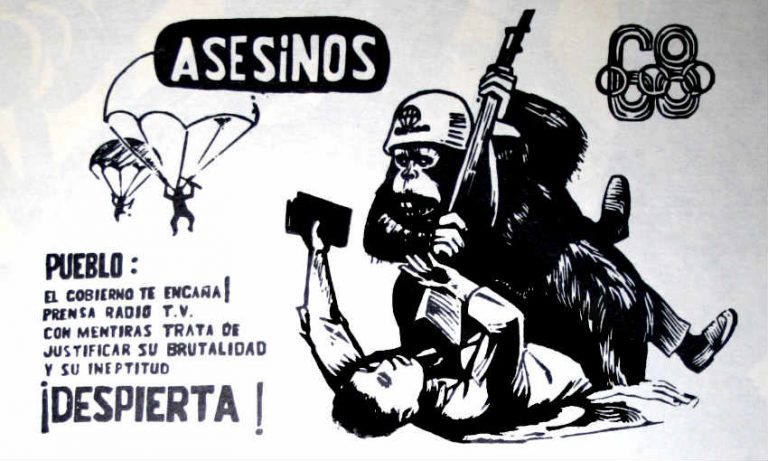 Lee más sobre el artículo Los gráficos del 68, una forma innovadora de comunicar al pueblo la represión que vivían los estudiantes