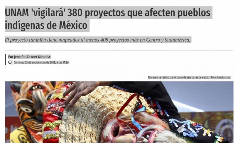 Lee más sobre el artículo UNAM ‘vigilará’ 380 proyectos que afecten pueblos indígenas de México