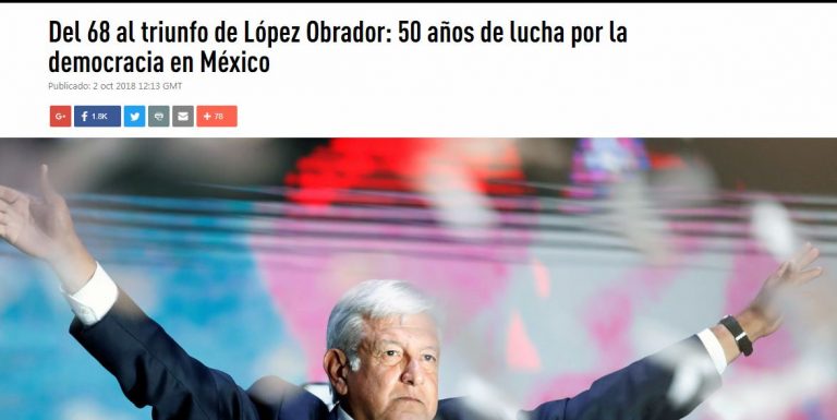 Lee más sobre el artículo Del 68 al triunfo de López Obrador: 50 años de lucha por la democracia en México