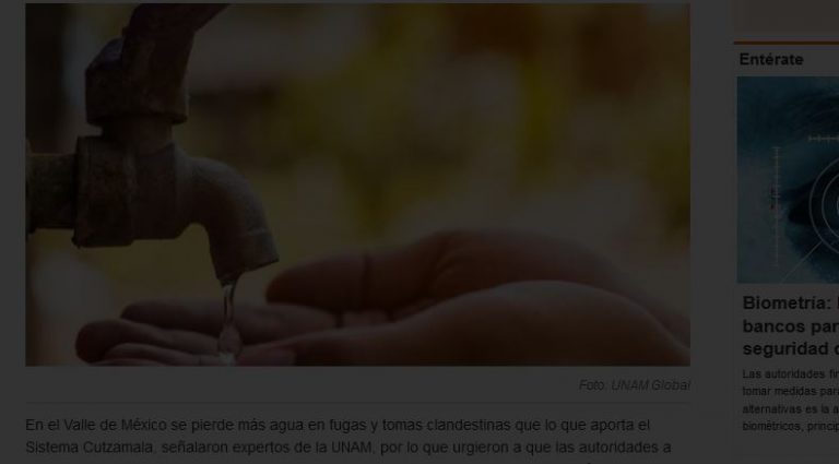 Lee más sobre el artículo Se pierde más agua en fugas y tomas clandestinas, que lo que aporta el Cutzamala en el Valle de México: especialistas