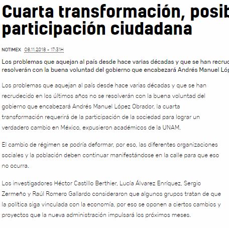 Lee más sobre el artículo Cuarta transformación, posible sólo con participación ciudadana