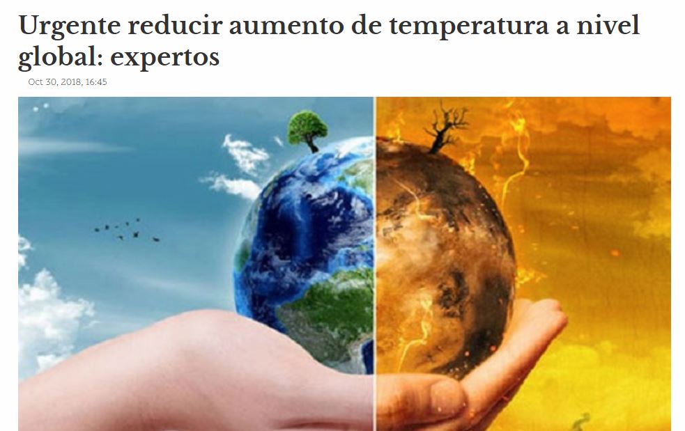 Lee más sobre el artículo Urgente reducir aumento de temperatura a nivel global: expertos