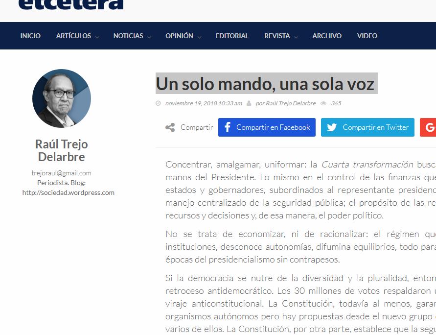 Lee más sobre el artículo Un solo mando, una sola voz