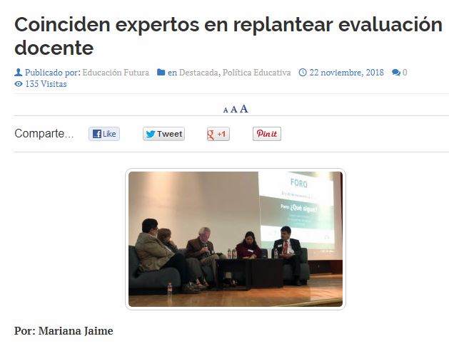 Lee más sobre el artículo Coinciden expertos en replantear evaluación docente