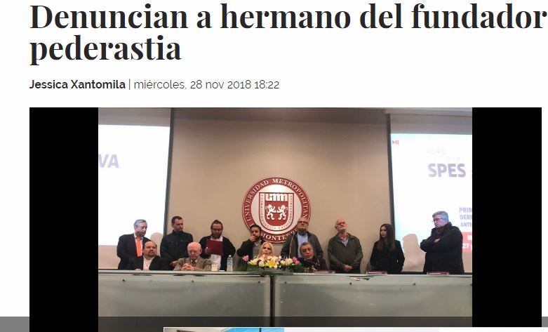 Lee más sobre el artículo Denuncian a hermano del fundador de Provida de pederastia