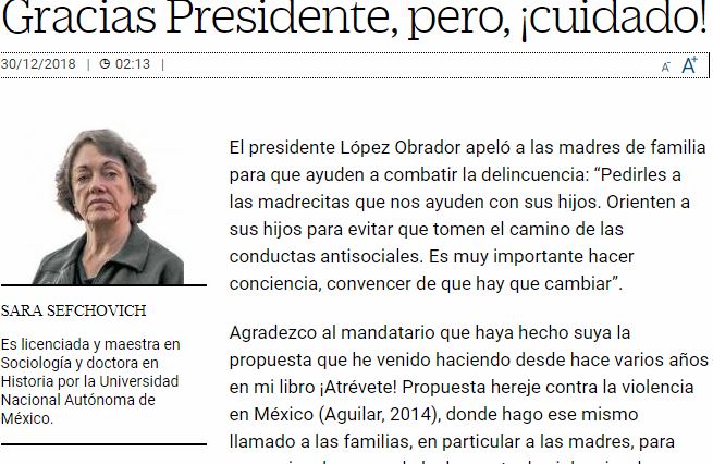 Lee más sobre el artículo Gracias Presidente, pero, ¡cuidado!