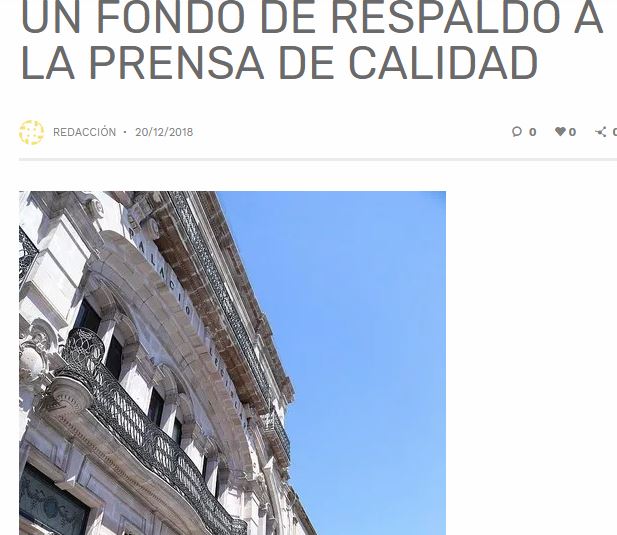 Lee más sobre el artículo El Estado debería crear un fondo de respaldo a la prensa de calidad