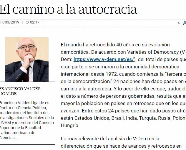 Lee más sobre el artículo El camino a la autocracia