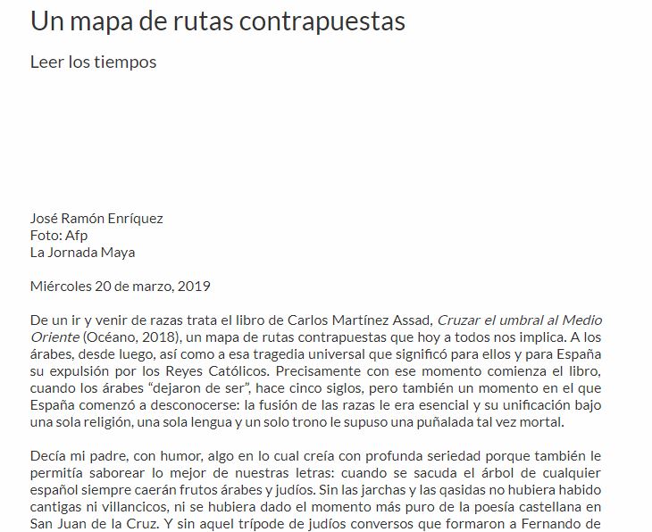 Lee más sobre el artículo Un mapa de rutas contrapuestas