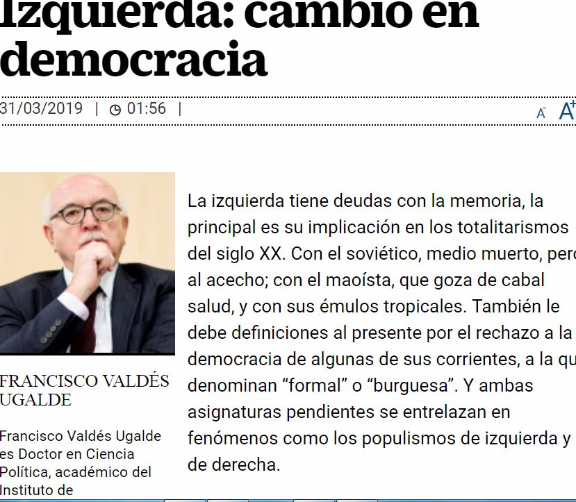 Lee más sobre el artículo Izquierda: cambio en democracia