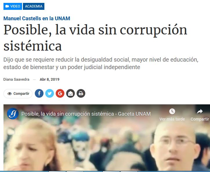 Lee más sobre el artículo Posible, la vida sin corrupción sistémica