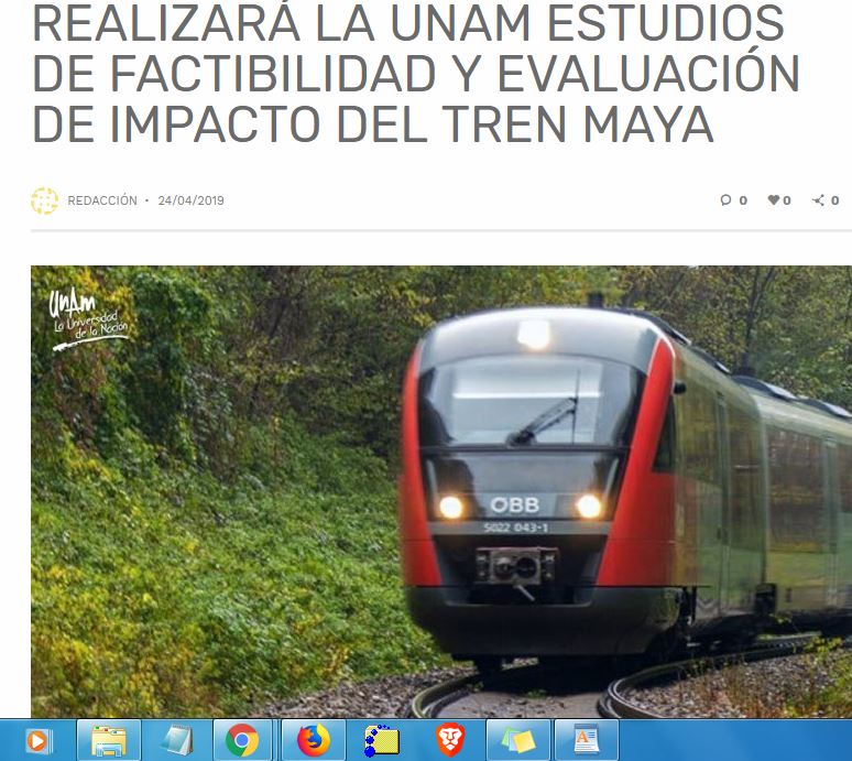 Lee más sobre el artículo Realizará la UNAM estudios de factibilidad y evaluación de impacto del tren maya