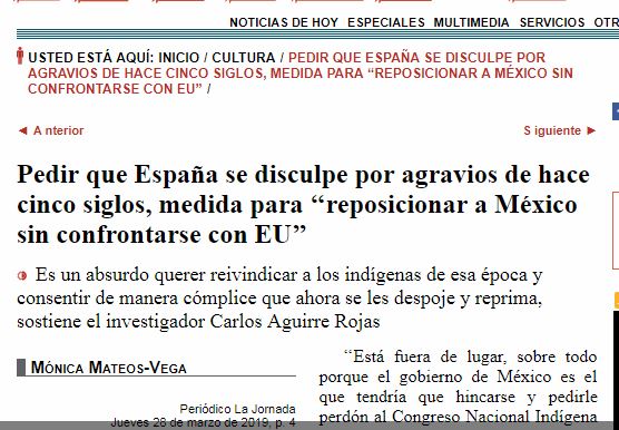 Lee más sobre el artículo Pedir que España se disculpe por agravios de hace cinco siglos, medida para “reposicionar a México sin confrontarse con EU”