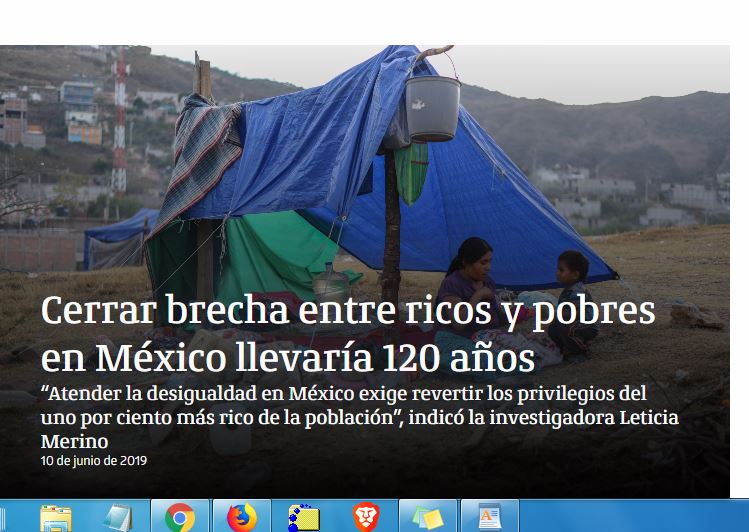 Lee más sobre el artículo Cerrar brecha entre ricos y pobres en México llevaría 120 años