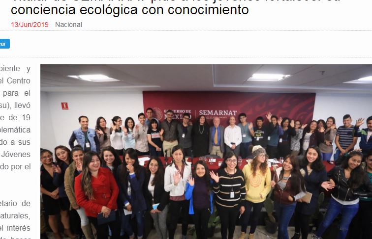 Lee más sobre el artículo Titular de SEMARNAT pide a los jóvenes fortalecer su conciencia ecológica con conocimiento