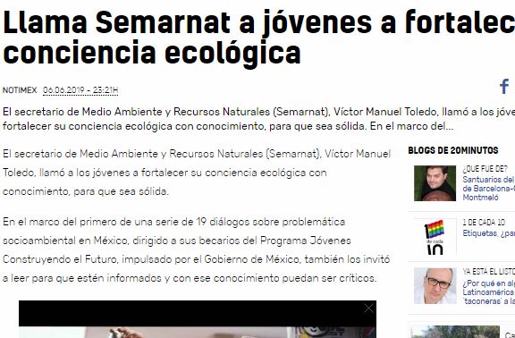 Lee más sobre el artículo Llama Semarnat a jóvenes a fortalecer su conciencia ecológica