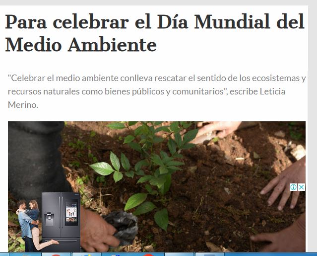 Lee más sobre el artículo Para celebrar el Día Mundial del Medio Ambiente