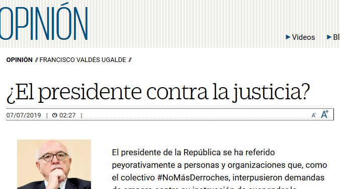 Lee más sobre el artículo El presidente contra la justicia?