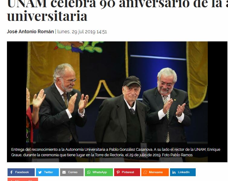 Lee más sobre el artículo UNAM celebra 90 aniversario de la autonomía universitaria