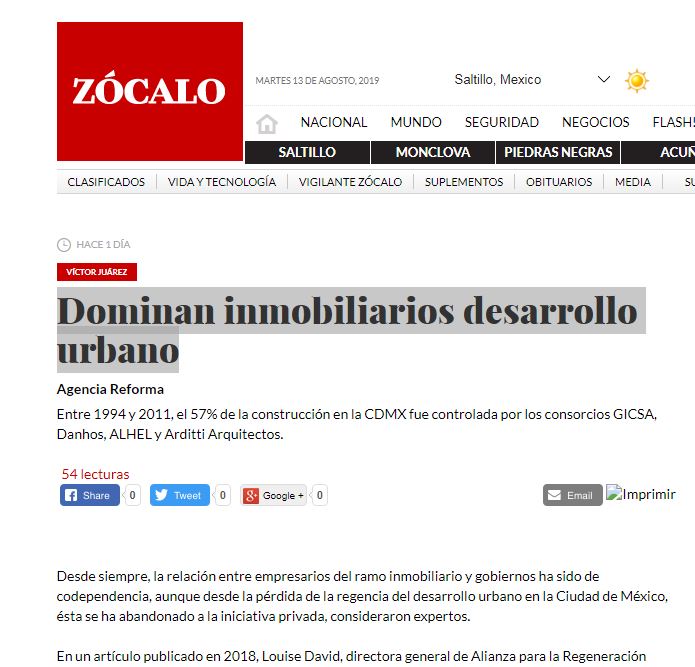 Lee más sobre el artículo Dominan inmobiliarios desarrollo urbano