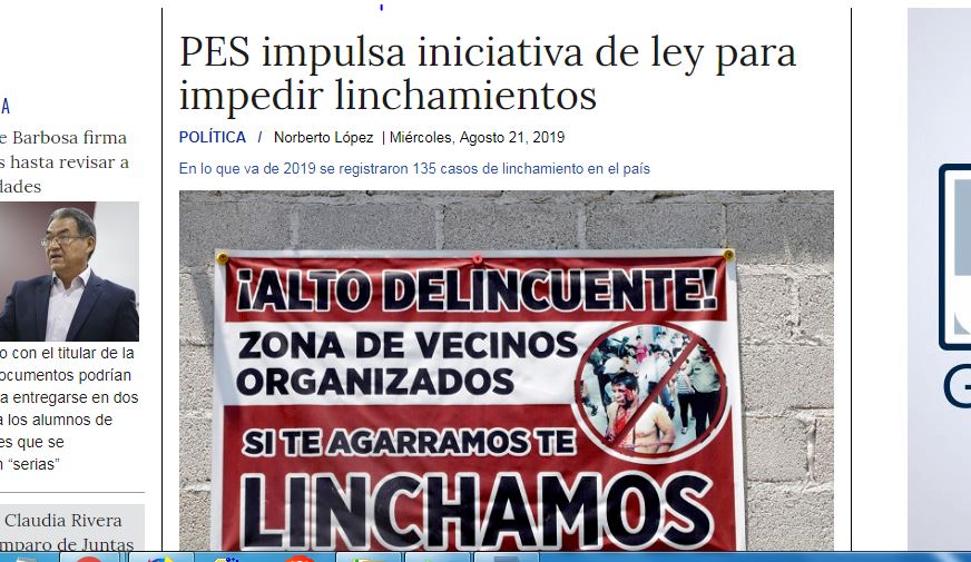 Lee más sobre el artículo PES impulsa iniciativa de ley para impedir linchamientos