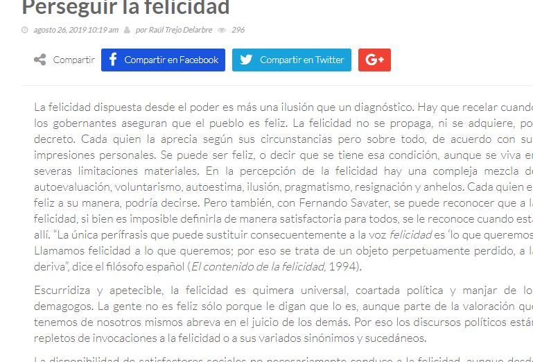 Lee más sobre el artículo Perseguir la felicidad