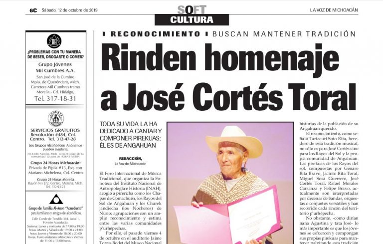 Lee más sobre el artículo Rinden homenaje a José Cortés Toral