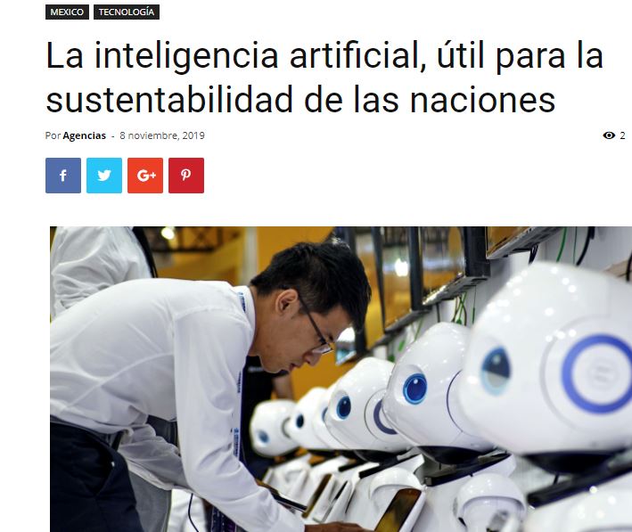 Lee más sobre el artículo La inteligencia artificial, útil para la sustentabilidad de las naciones