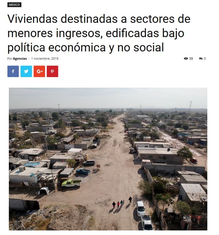 Lee más sobre el artículo Viviendas destinadas a sectores de menores ingresos, edificadas bajo política económica y no social