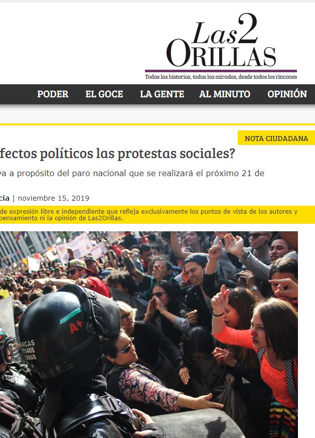 Lee más sobre el artículo ¿Tienen efectos políticos las protestas sociales?