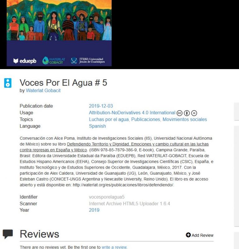 Lee más sobre el artículo Defendiendo Territorio y Dignidad Alex Caldera y José Esteban Castro, con Alice Poma