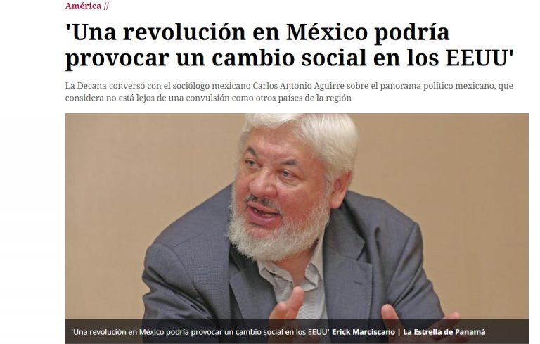 Lee más sobre el artículo ‘Una revolución en México podría provocar un cambio social en los EEUU’