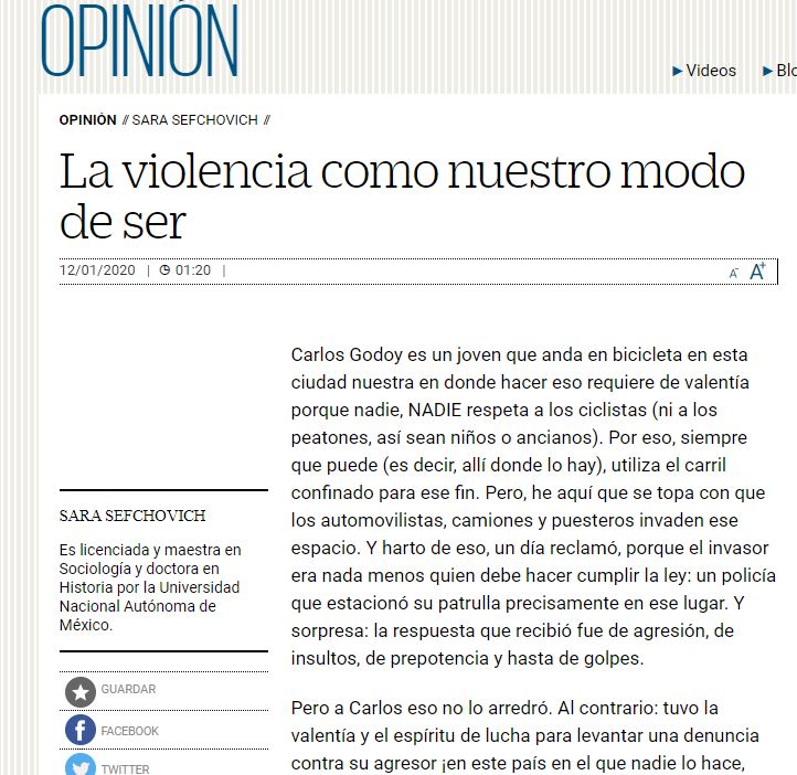 Lee más sobre el artículo La violencia como nuestro modo de ser