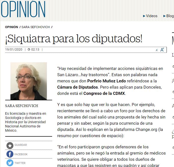 Lee más sobre el artículo ¡Psiquiatra para los diputados!