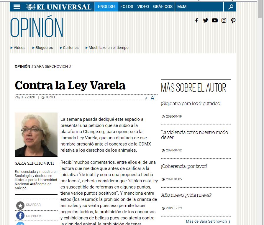 Lee más sobre el artículo Contra la Ley Varela