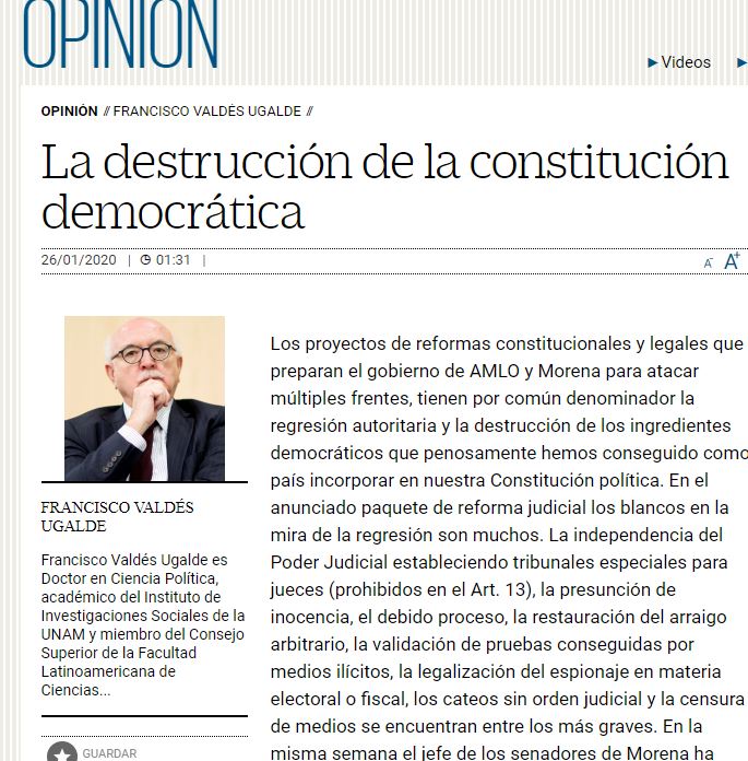 Lee más sobre el artículo La destrucción de la constitución democrática