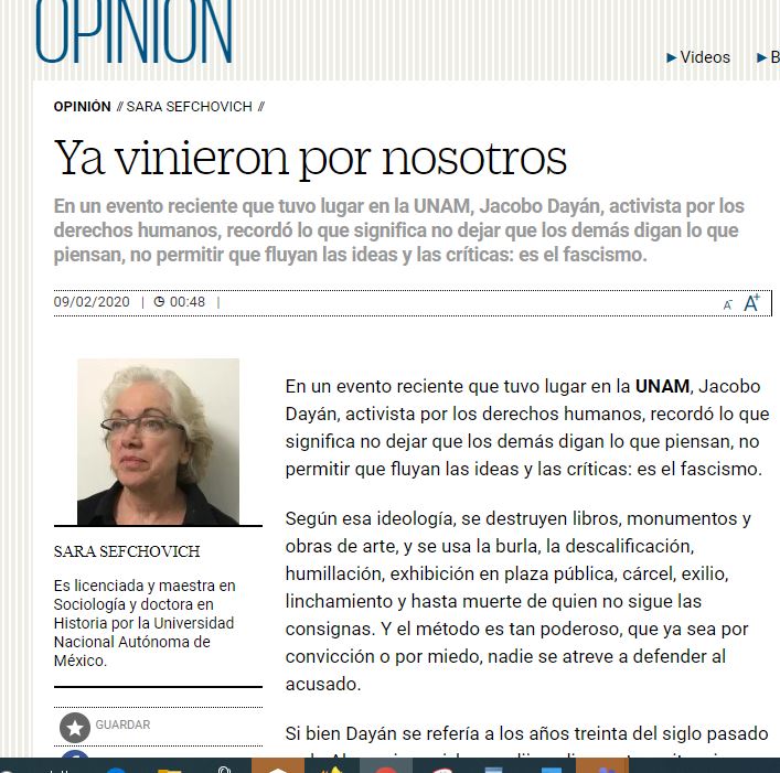 Lee más sobre el artículo Ya vinieron por nosotros