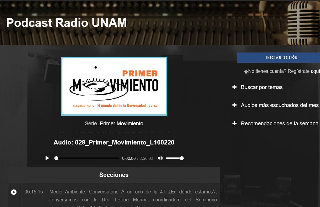 Lee más sobre el artículo Programa Primer movimiento de Radio UNAM. Álvaro Arreola