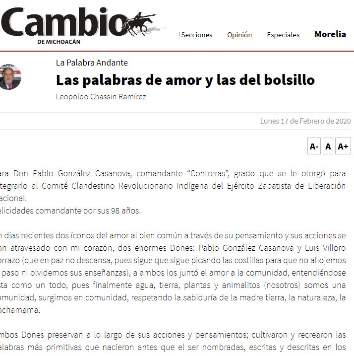 Lee más sobre el artículo Las palabras de amor y las del bolsillo