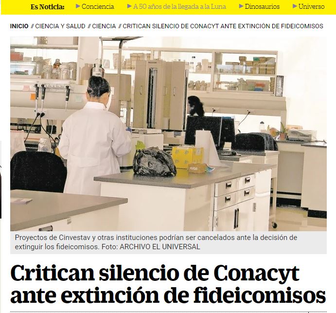 Lee más sobre el artículo Critican silencio de Conacyt ante extinción de fideicomisos