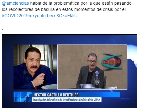 Lee más sobre el artículo Video entrevista en Twitter con Ricardo Rocha, de Hector Castillo Berthier.