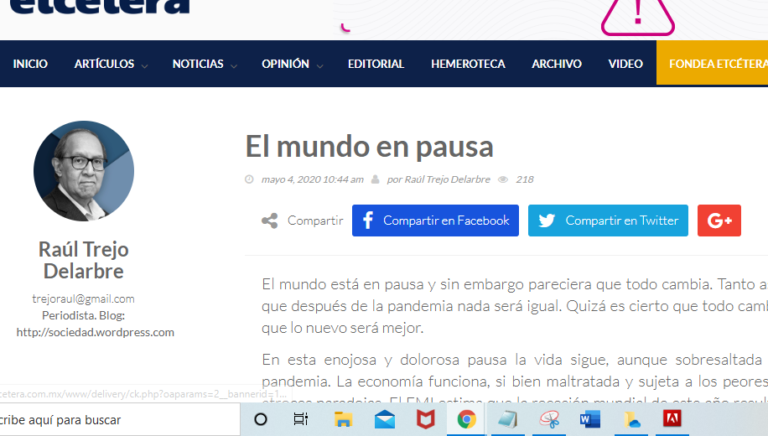 Lee más sobre el artículo El Mundo En Pausa